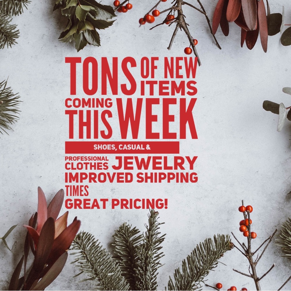 New items coming this week! Massive closet clean out!